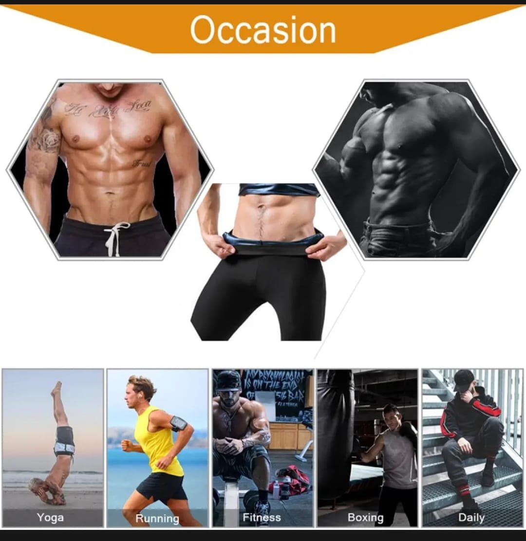 Men And Women Sauna Pants Body Shaper Sweat Waist Trainer - Image 3