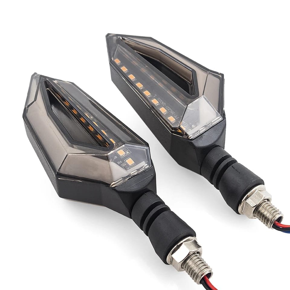 1 Pair Motorcycle Led Turn Signal Indicator Wirh Parking Drl Light...