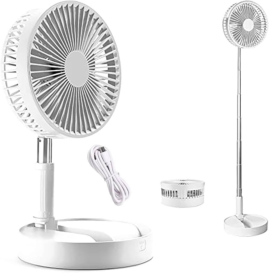 Telescopic Folding Fan Summer Silent Desktop Retractable Fan For...