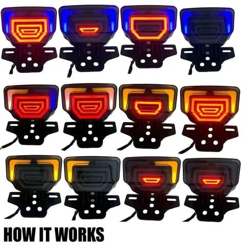 Motorcycles Bike Fancy Tail Light 70Cc And 125Cc Led Fancy Tail... - Image 4