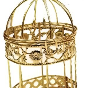 Metallic Bird Cages For Home Decor And Gift (Pack Of 3)