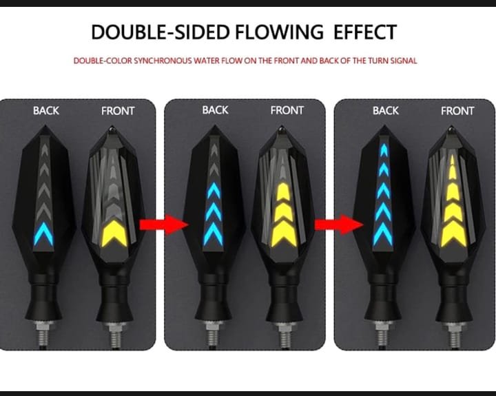 Bike Indicator Slide Arrow Running Style With Lava Drl Red -... - Image 3