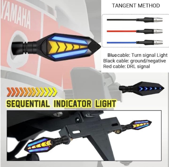 Bike Indicator Slide Arrow Running Style With Lava Drl Red -... - Image 4