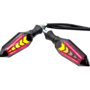 Bike Indicator Slide Arrow Running Style With Lava Drl Red -...