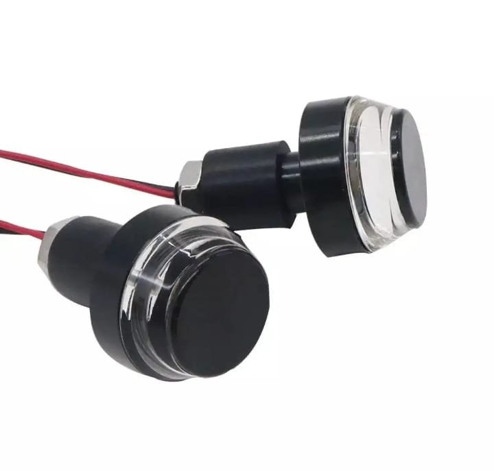 Dual Color Turn Signal Indicator Motor Cycle Handle Grip Bar... - Image 5