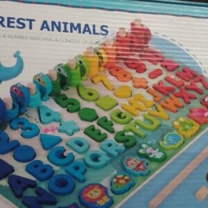 6 In1 Wooden Educational Puzzle &Amp; Sorting Board Toy For Kids