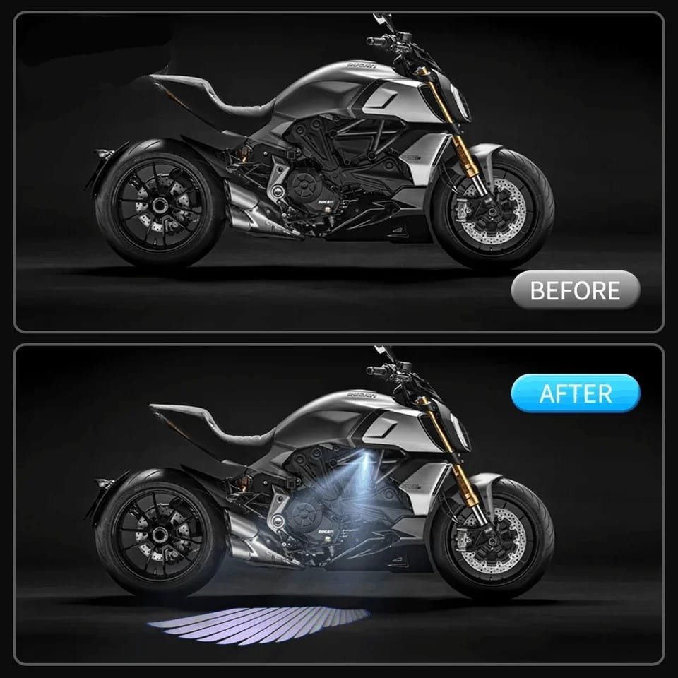 Bluetooth Control Angel Wing Light Multicolor For All Bikes And... - Image 2