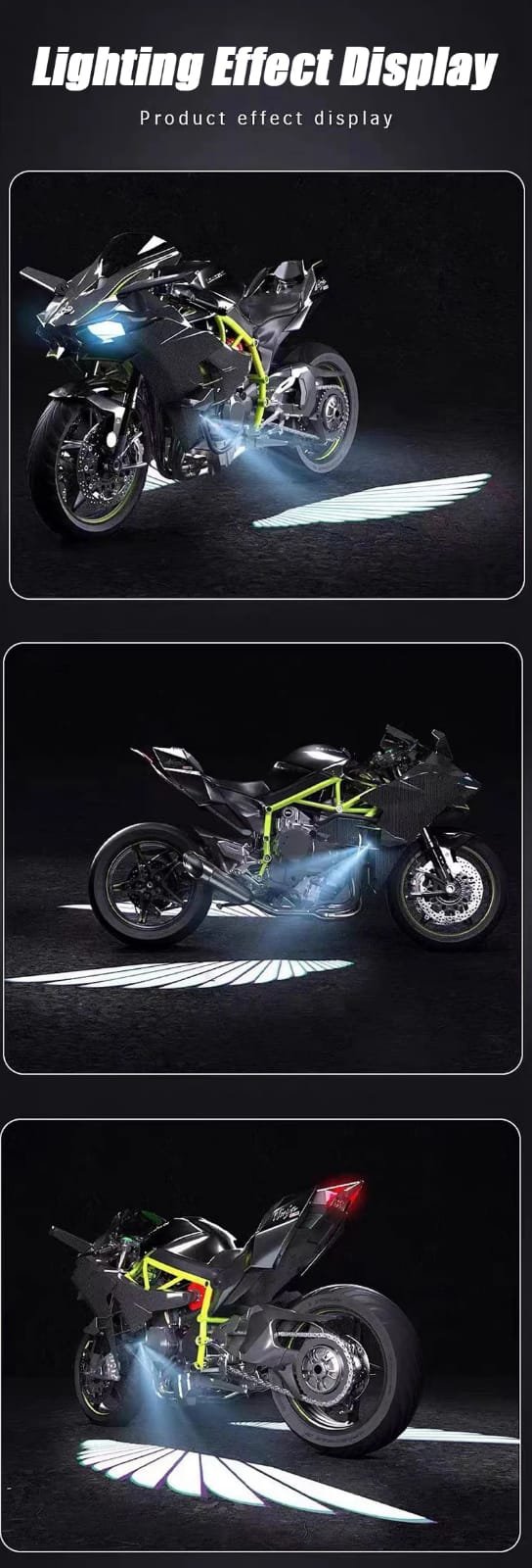 Bluetooth Control Angel Wing Light Multicolor For All Bikes And...