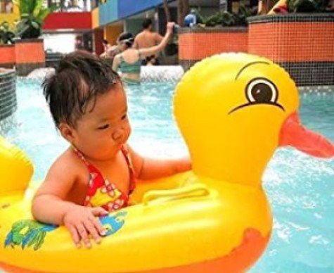 Duck Baby Floats Tube, Inflatable Duck Pool Float, Baby Floating... - Image 5