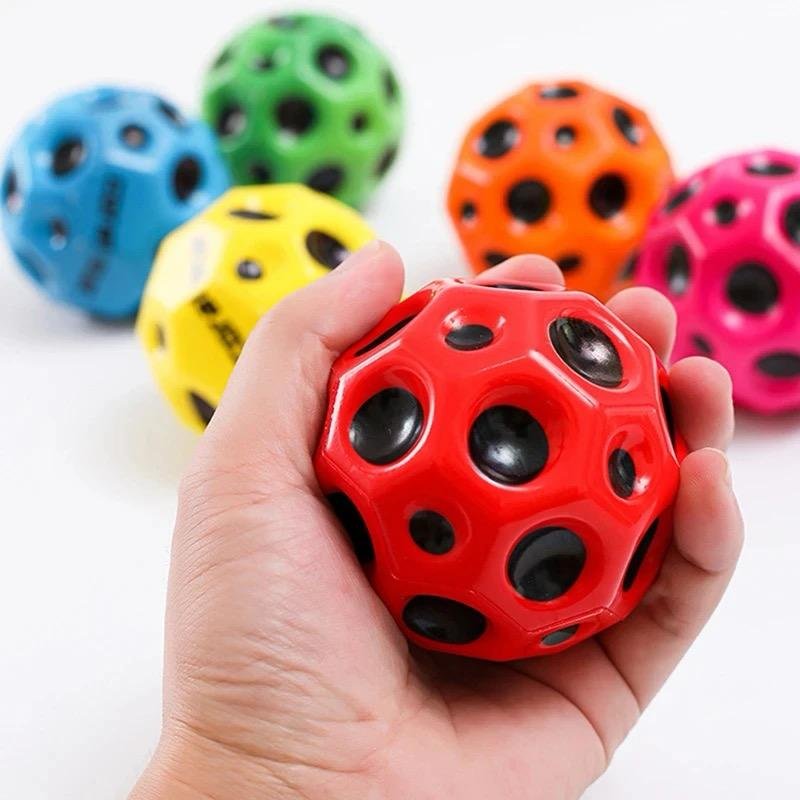 Pack Of 2 High Resilience Hole Ball Soft Bouncy Ball Anti-Fall...