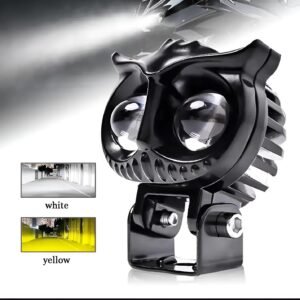 2 Pcs Owl Shape Fog Yellow-White &Amp; Flash Light Low &Amp; High...
