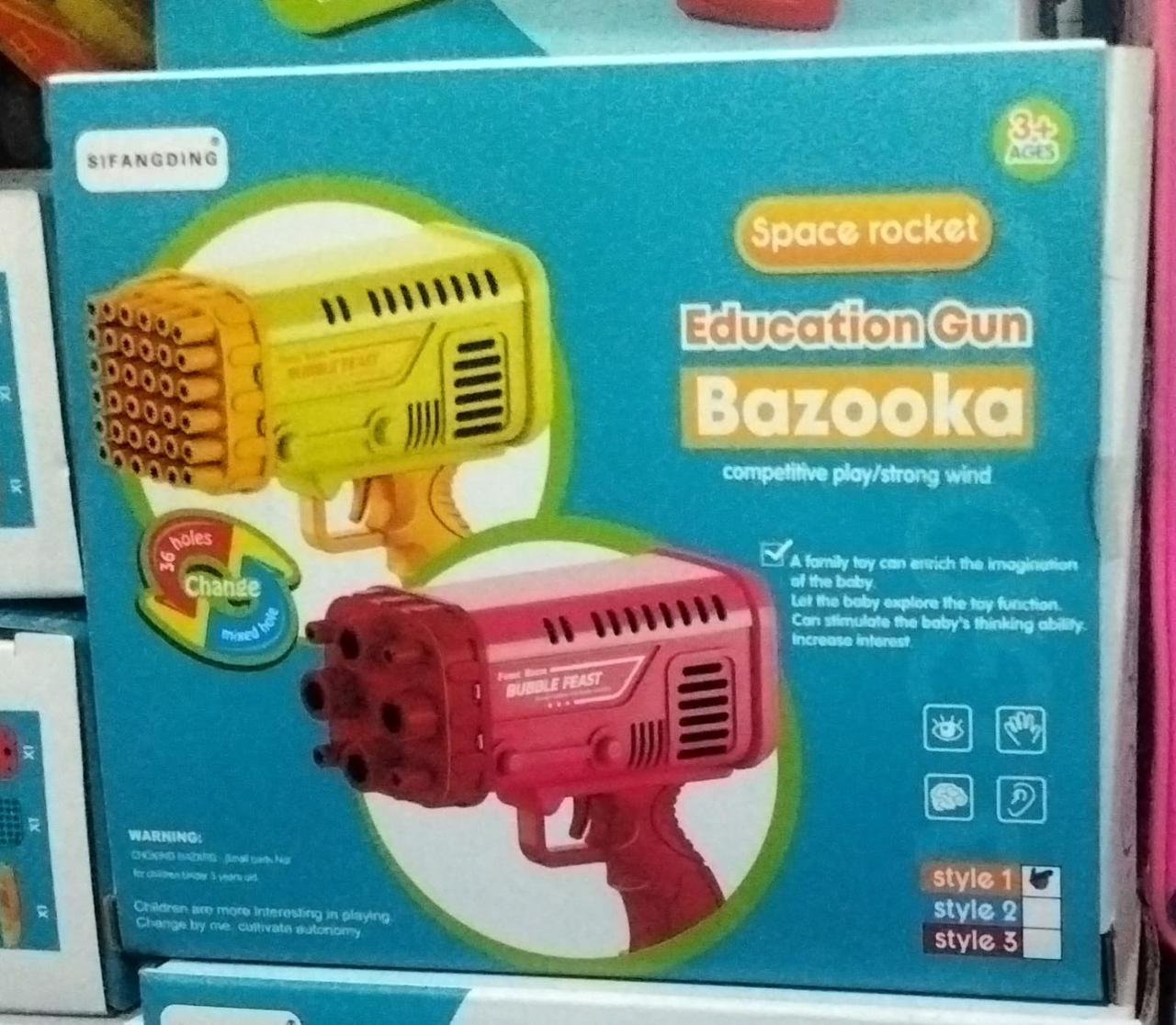 36 / 8 Hole Bazooka Bubble Water Gun - Image 4