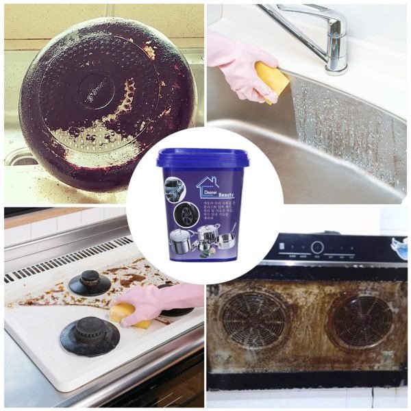 Powerful Stainless Steel Cookware Cleaning Paste Household Car...