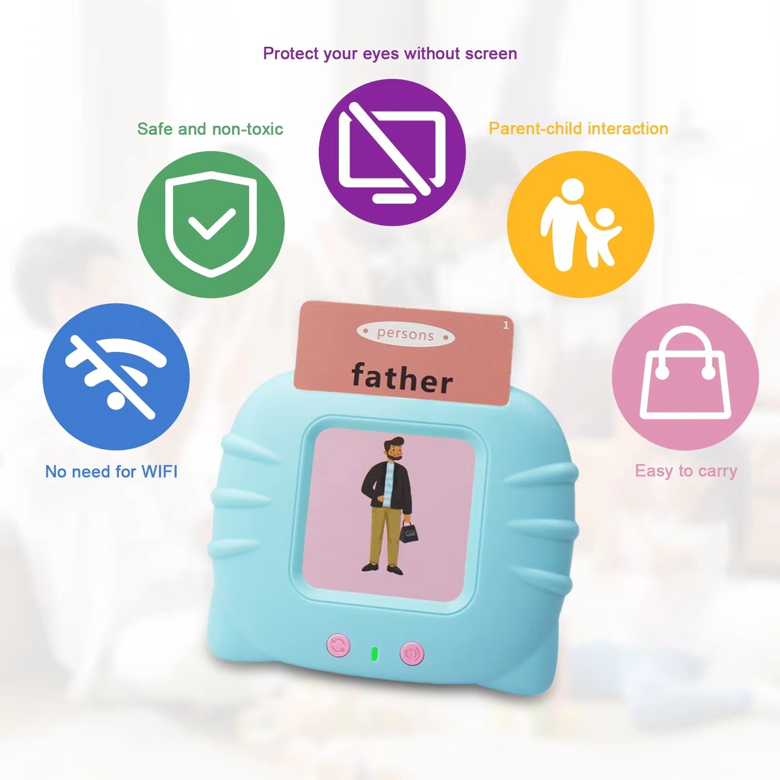 Talking Flash Cards Preschool Learning Toys Early Educational Toys... - Image 2
