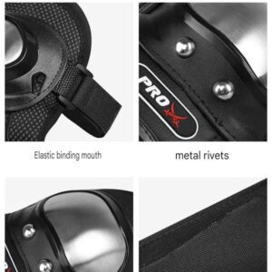 Motorcycle Elbow Pads For Men Stainless Steel Off-Road Locomotive...