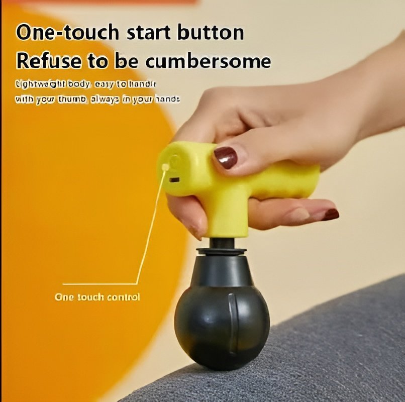 Blueide Mini Rechargeable Fascial Gun Deep Muscle Massager (Random... - Image 3