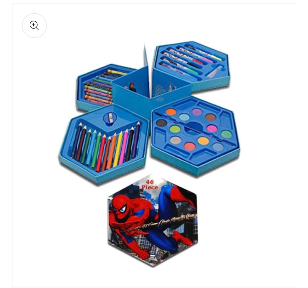 46 Pcs Painting Colour Kit For Kids, Fun Disney/Cartoon Character... - Image 4