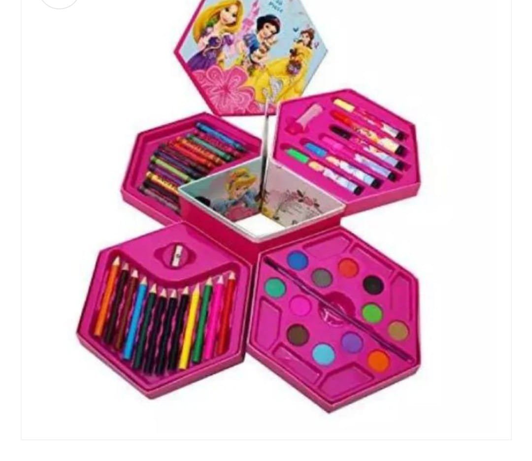 46 Pcs Painting Colour Kit For Kids, Fun Disney/Cartoon Character... - Image 2