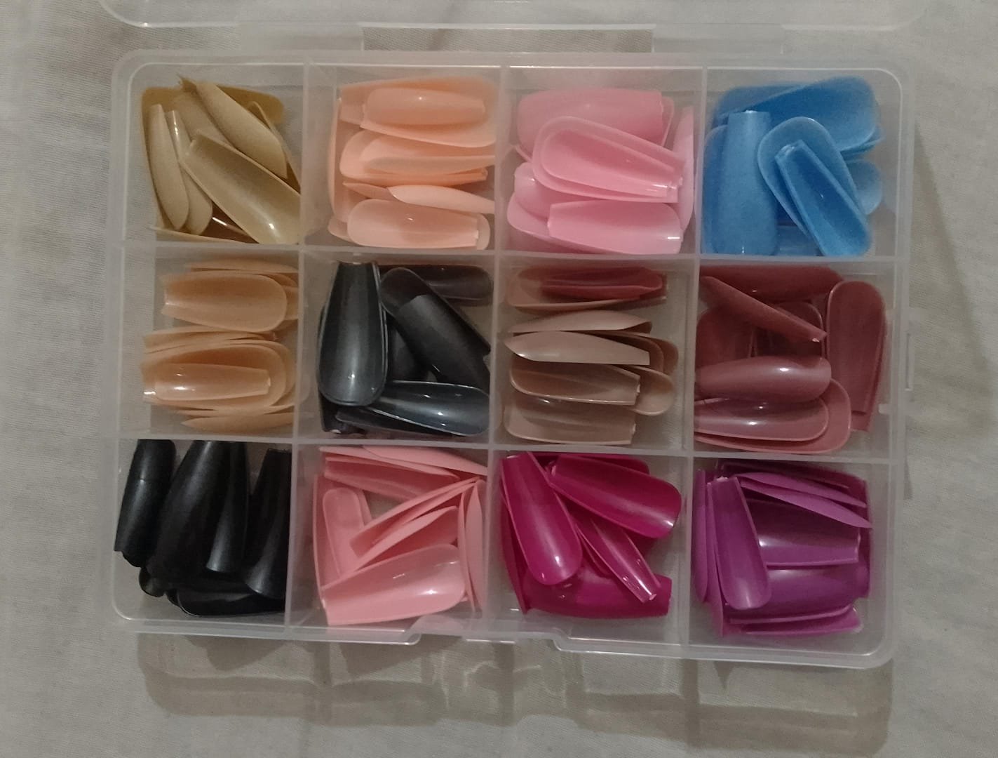 144 Pcs Nails Box Artificial Nails Pack
