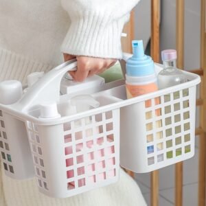 Plastic Bathroom Basket Kitchen Sink Basket Shower Caddy Basket...
