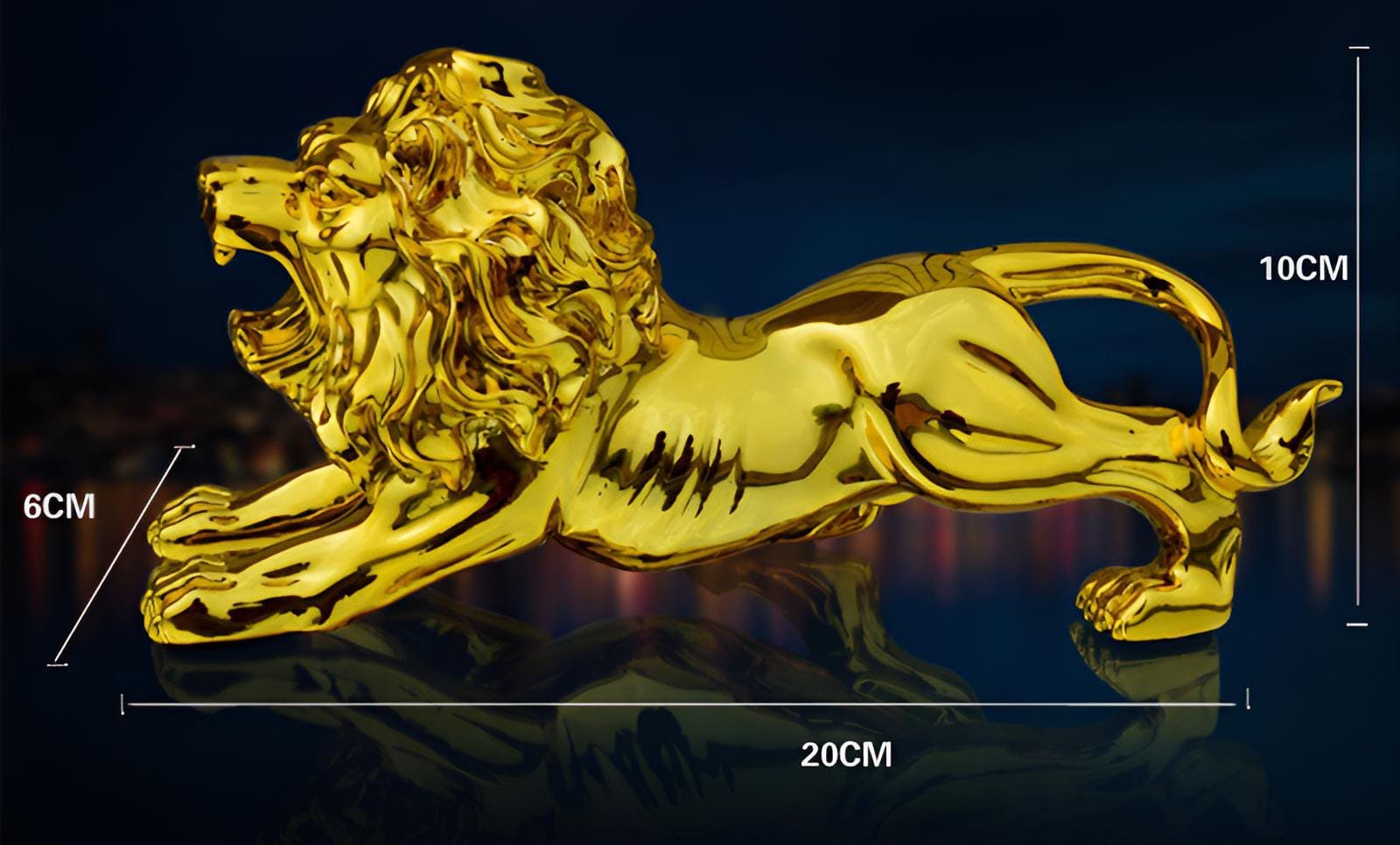 Get Golden Lion Car Dashboard Decoration - Image 3
