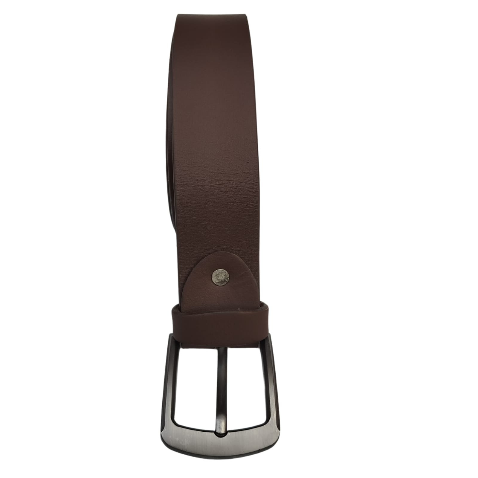 Men Buffalo Plain Leather Belt