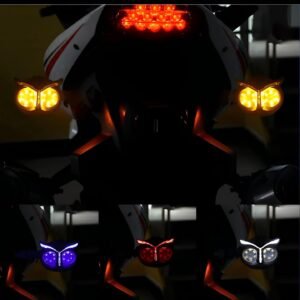 Pack Of 2 Pcs Owl Style Dual Color Motorcycle Driving Headlight,...