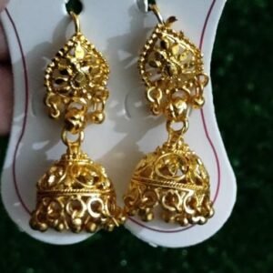 1 Pair Golden Antique Jhumke