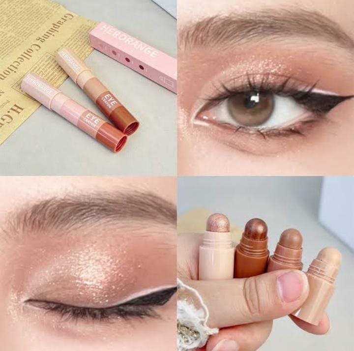 (One Pcs ) 4 In 1 Eye Makeup Pen (Random Color) Without Box - Image 2