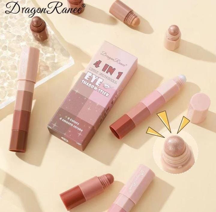 (One Pcs ) 4 In 1 Eye Makeup Pen (Random Color) Without Box