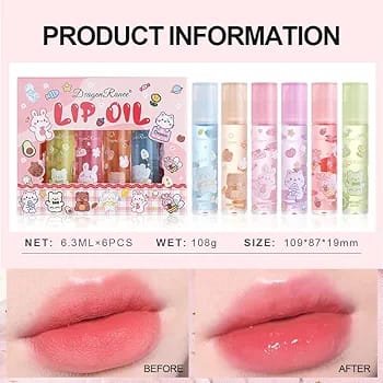(Pack Of 3)Lip Oil For Winters Glossy Lips - Image 5
