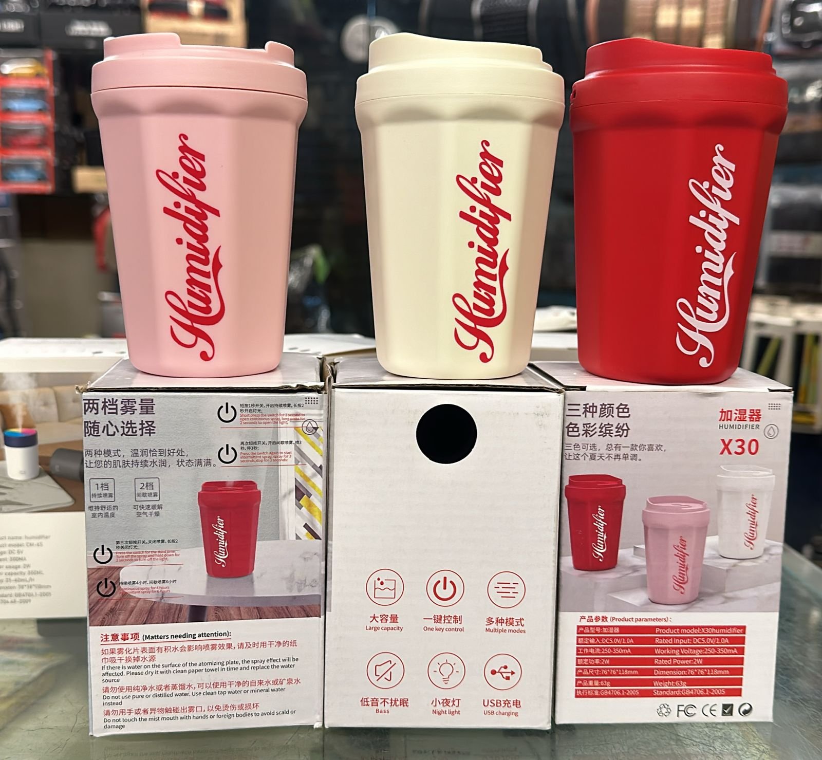 Coke Cup Humidifier Car Home Usb Aroma Diffuser Summer Flame Air... - Image 3