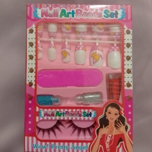 Kids Eyelashes &Amp; Nail Art Set