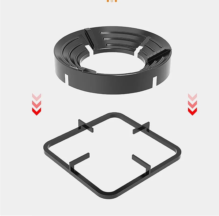 Gas Stove Burner Stand Non Slip Bracket 3D Windproof Hood Gas... - Image 3
