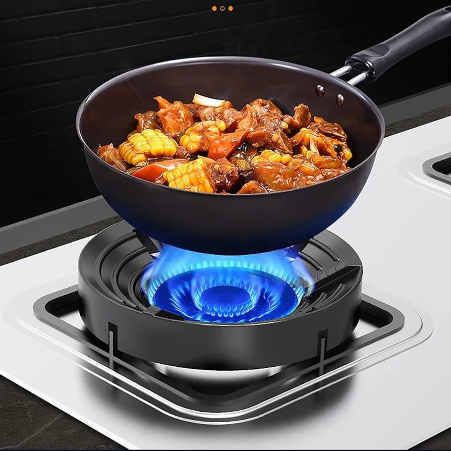 Gas Stove Burner Stand Non Slip Bracket 3D Windproof Hood Gas... - Image 4