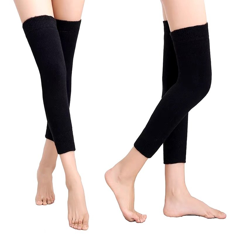 (Pair ) School Uniform Dress Warm Woolen Lycra Knee Warmers  Half...