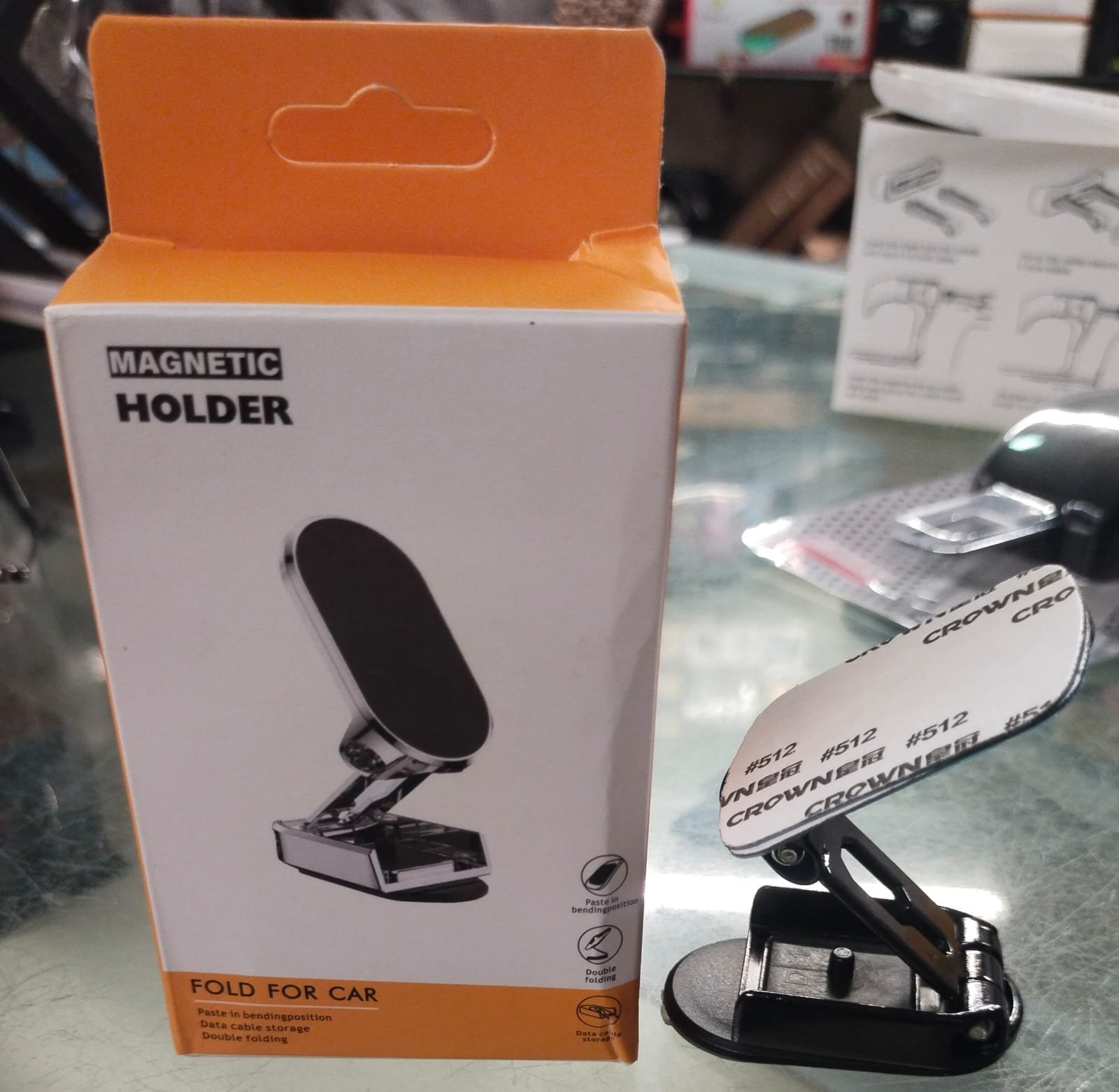 Folding Car Mobile Phone Bracket Base Strong Magnetic Suction 360... - Image 5