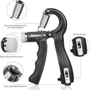 Hand Grip Strengthener Adjustable Resistance Wrist Strengthener...