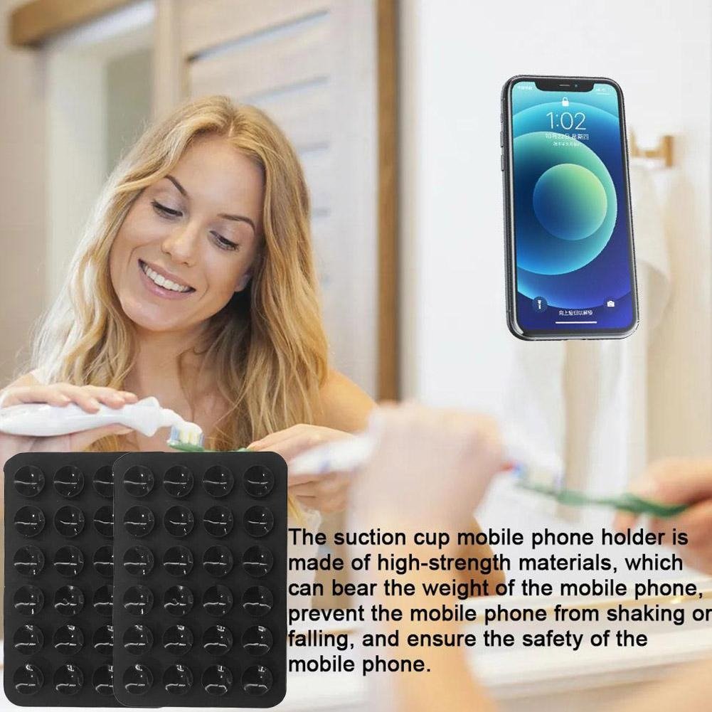Mobile Phone Silicone Suction Cup Square Mobile Phone Single-Sided... - Image 3