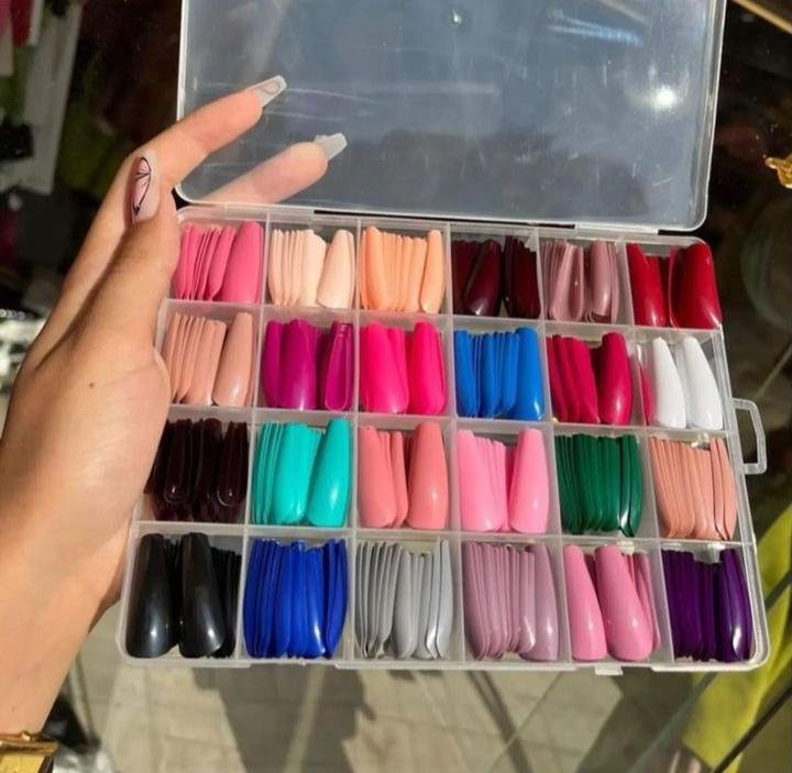 576 Pcs Nails With Box ,Reusable Artificial Nails, 24 Different... - Image 5