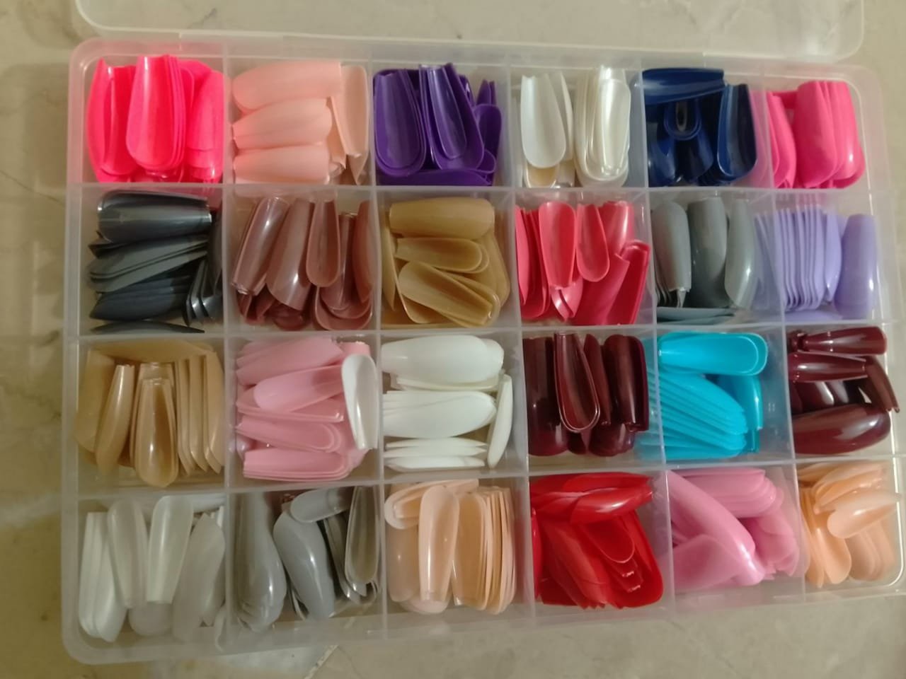 576 Pcs Nails With Box ,Reusable Artificial Nails, 24 Different... - Image 4