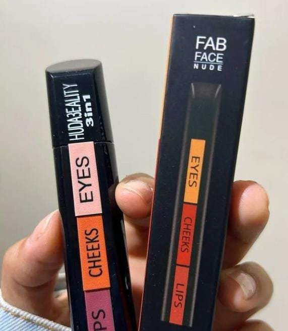 3 In 1 Huda Beauty Professional Eyes Cheeks Lips (Lipsticks) - Image 4