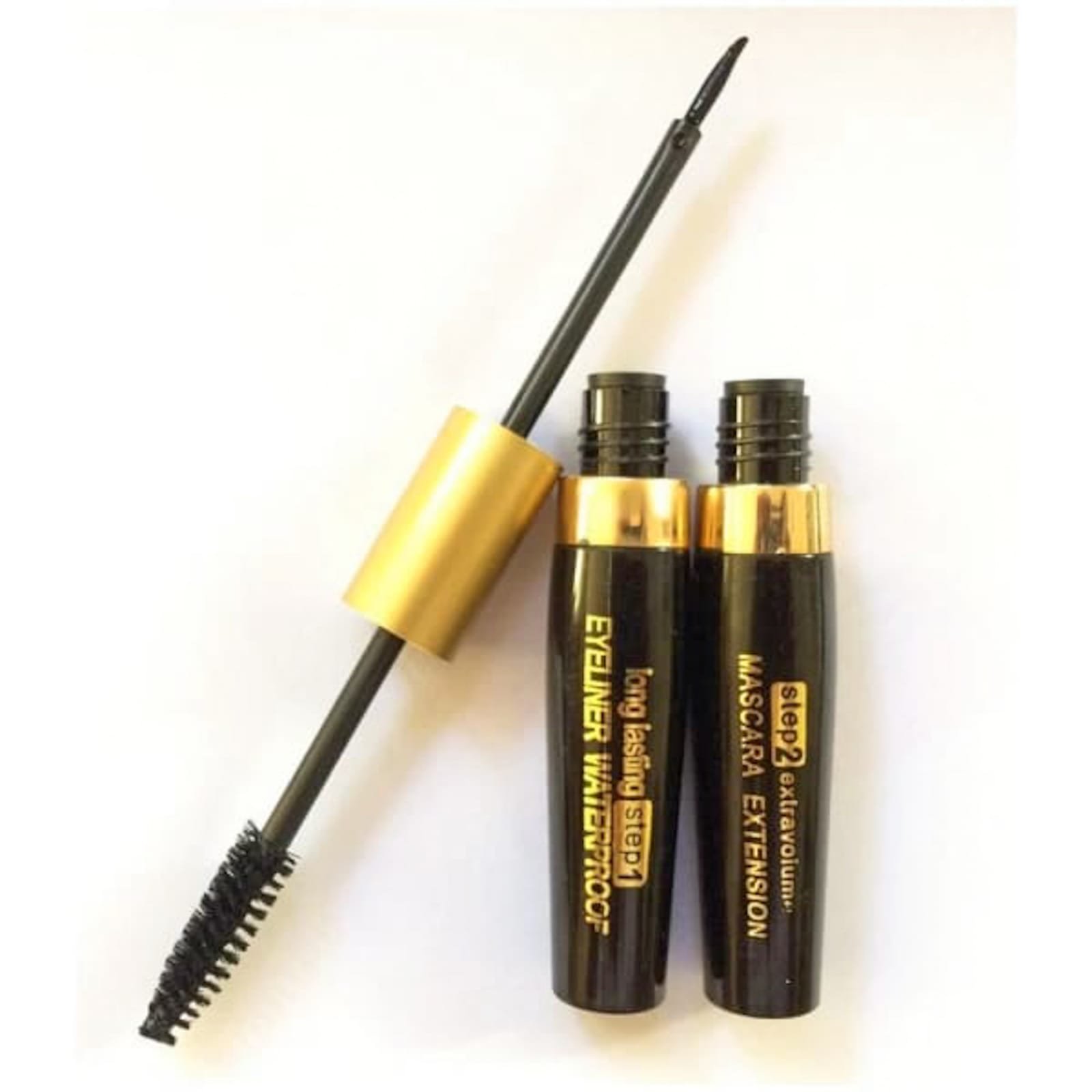 2 In 1 Waterproof Eyeliner Mascara   Professional Strokes