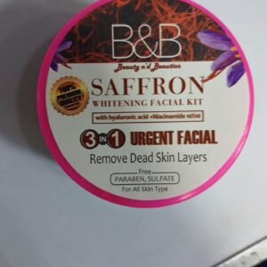 B And B Saffron Whitening Facial Kit 3 In 1 - Urgent Facial &Amp;...
