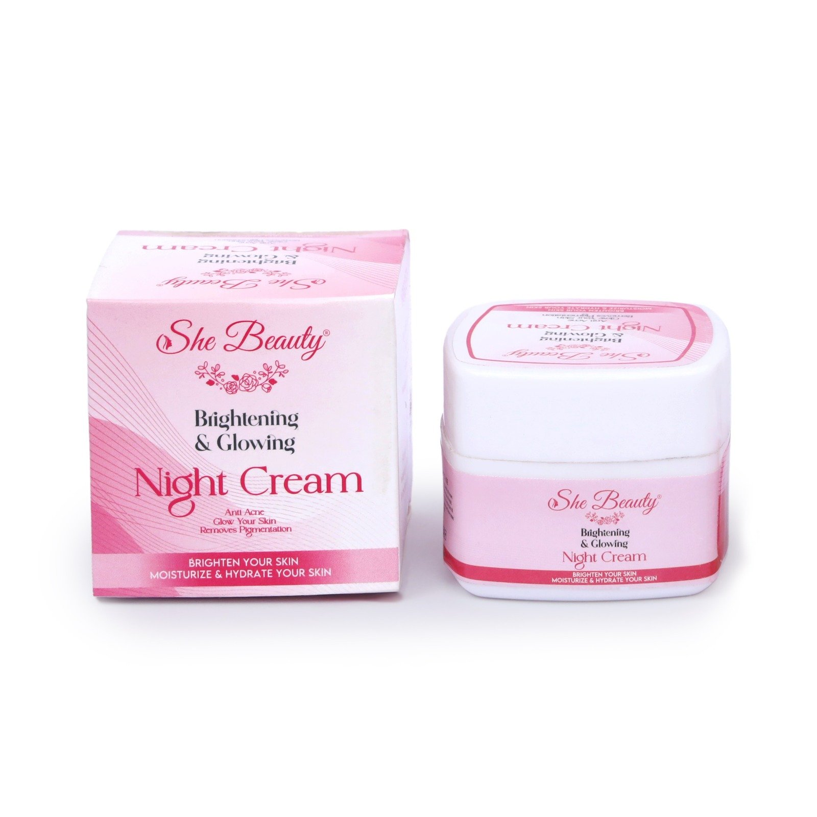 She Beauty Whitening Night Care Cream ,Fragrance-Free Night Cream - Image 3