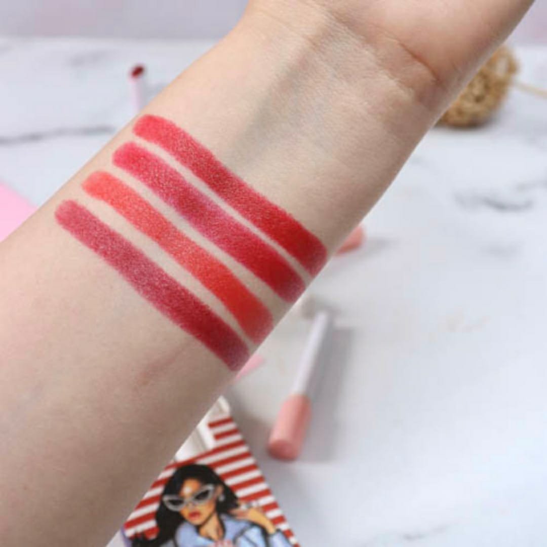 4 Pcs High Pigment Warda Beauty Little Smoke Mate Lipstick -... - Image 3