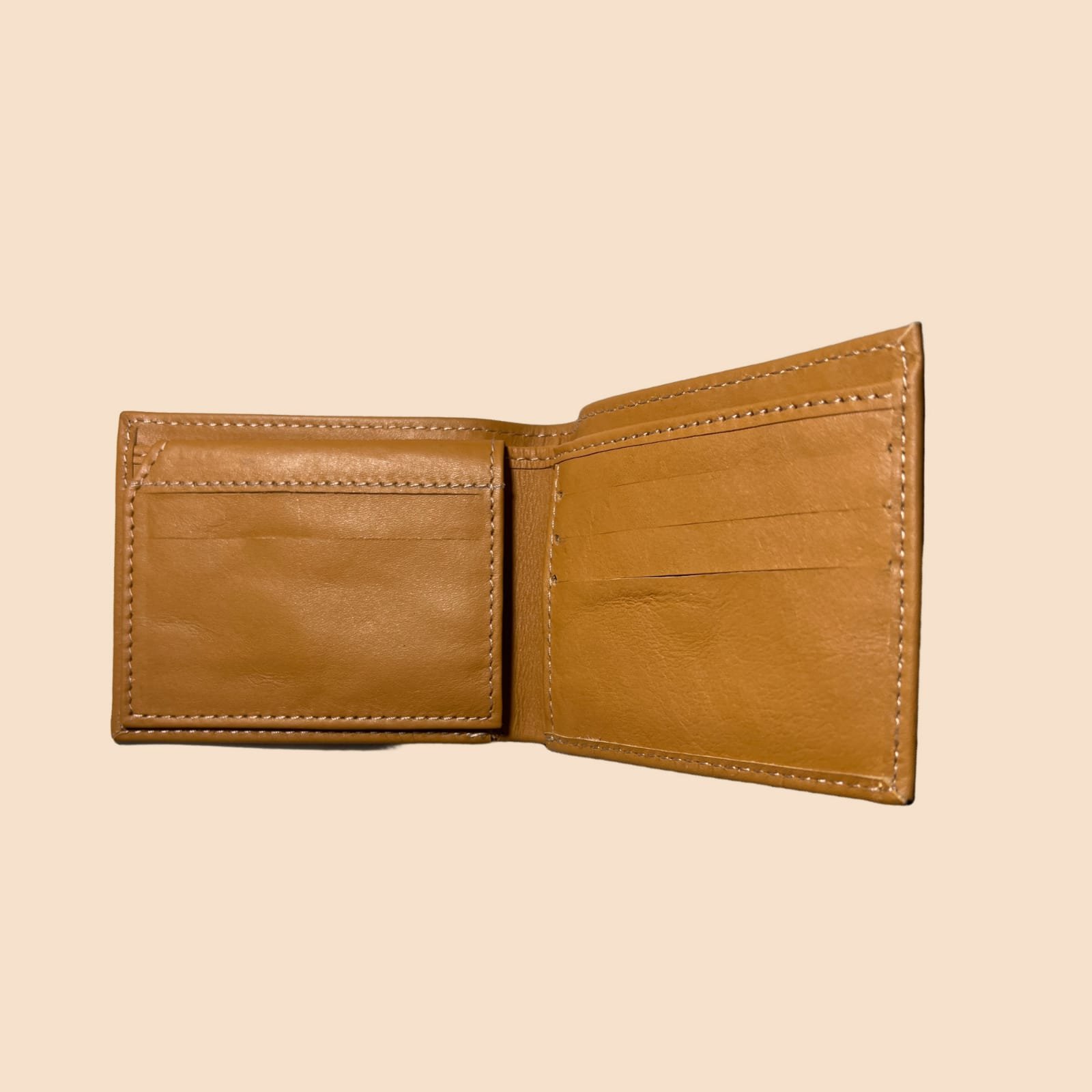 Buffalo Leather Plain Wallet Men Short Wallet Purse Small Vintage... - Image 3