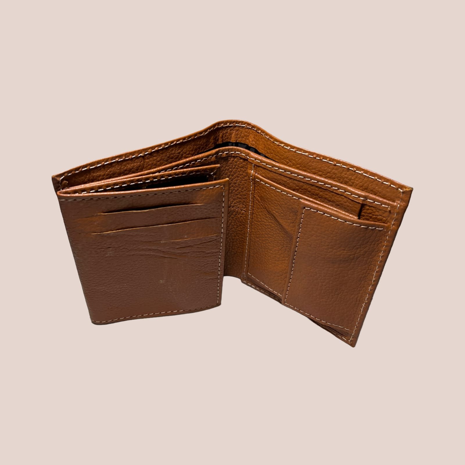Cow Leather Texture Wallet Men Short Wallet Purse Small Vintage... - Image 3