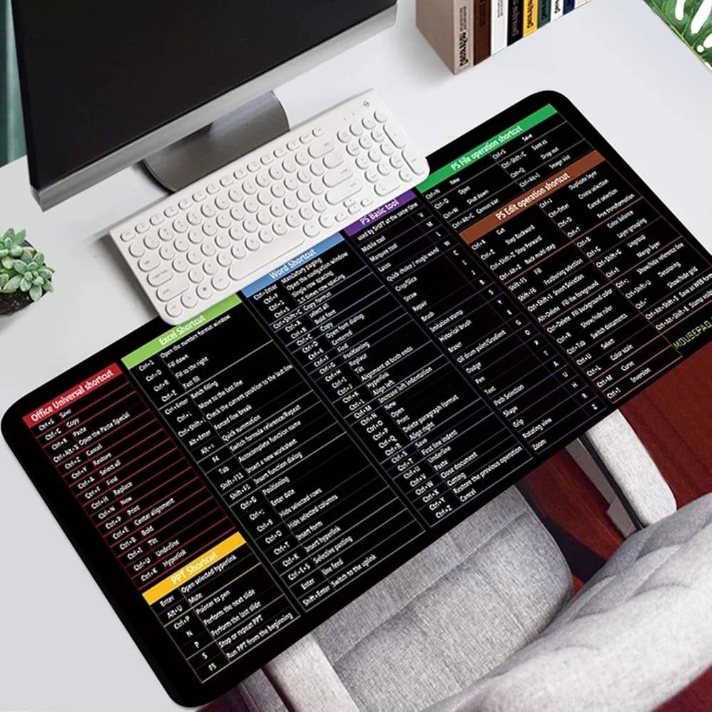 Shortcut Keyboard Mat (30*80Cm) Office Software Shortcuts Pattern,... - Image 3