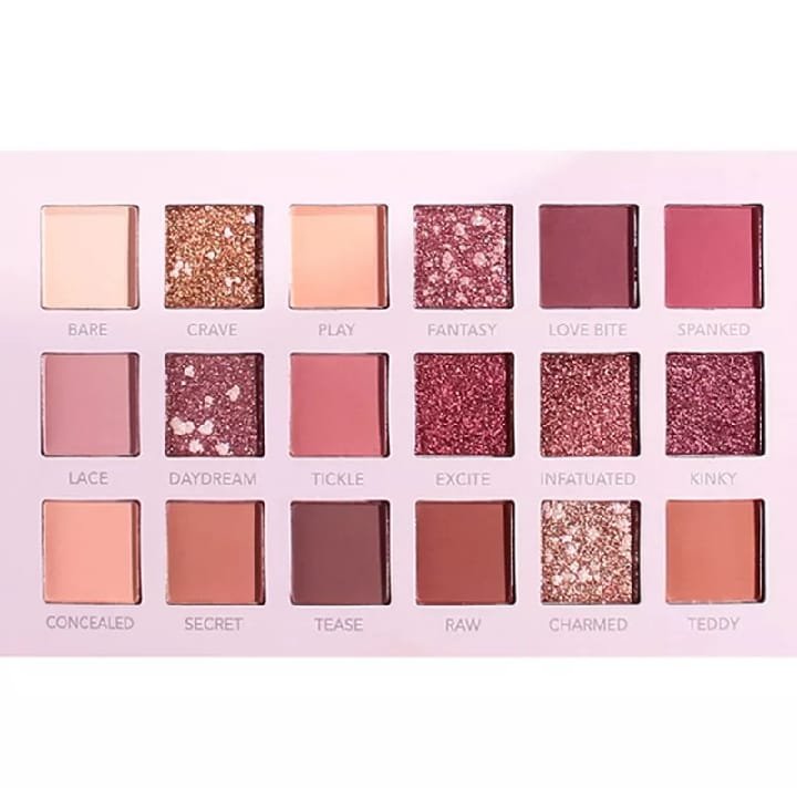 18 Shade Pearlescent Shimmer - Matte Waterproof Nude Eyeshadow Palette - Image 4